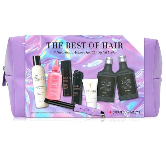BEST OF HAIR 7 PC GIFT SET INCLUDES SHAMPOO, CONDITIONER, HAIRSPRAY, & MINI IRON - Picture 1 of 6